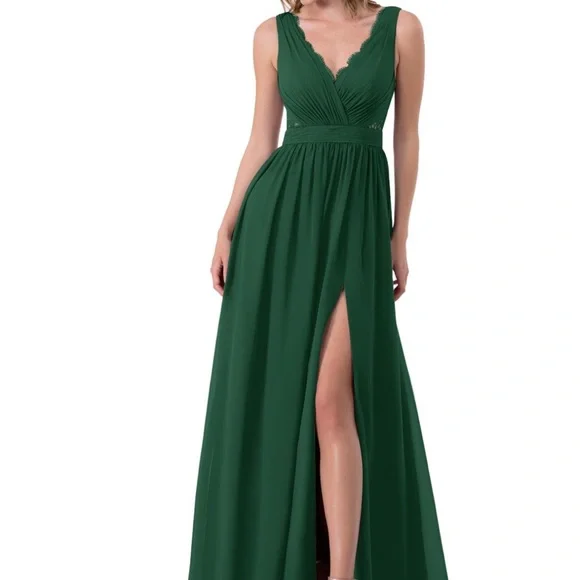 green bridesmaid dresses azazie Long Chiffon Off the Shoulder Gray Mismatched Bridesmaid Dresses  Cheap|Sheergirl.com – SheerGirl main image 0
